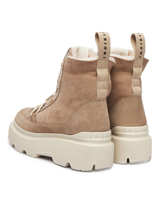 Inuikii Inuikii Schnürschuhe Matilda Shearling 1002.002.0012 Beige