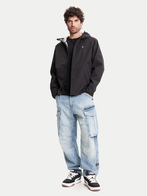 Element Element Kurtka przeciwdeszczowa Alder 2.0 Travel ELYJK00250 Czarny Relaxed Fit