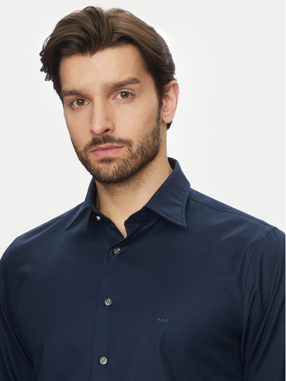 Michael Kors Michael Kors Koszula MD0MD91514 Granatowy Slim Fit