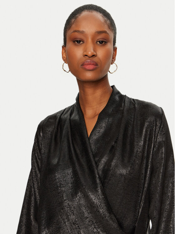 Rinascimento Rinascimento Bluză CFC0121735003 Negru Regular Fit
