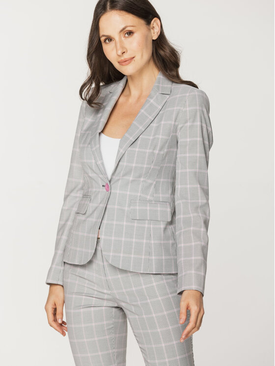 Willsoor Willsoor Marynarka 67770 Szary Regular Fit