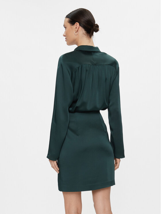 IVY OAK IVY OAK Rochie tip cămașă Naya IO1123F7588 Verde Regular Fit