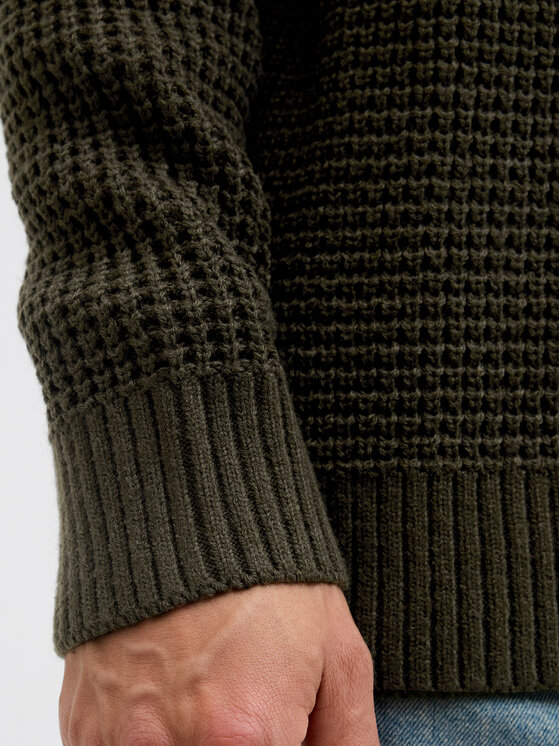 Jack & Jones Jack & Jones Sveter Global 12287594 Zelená Regular Fit