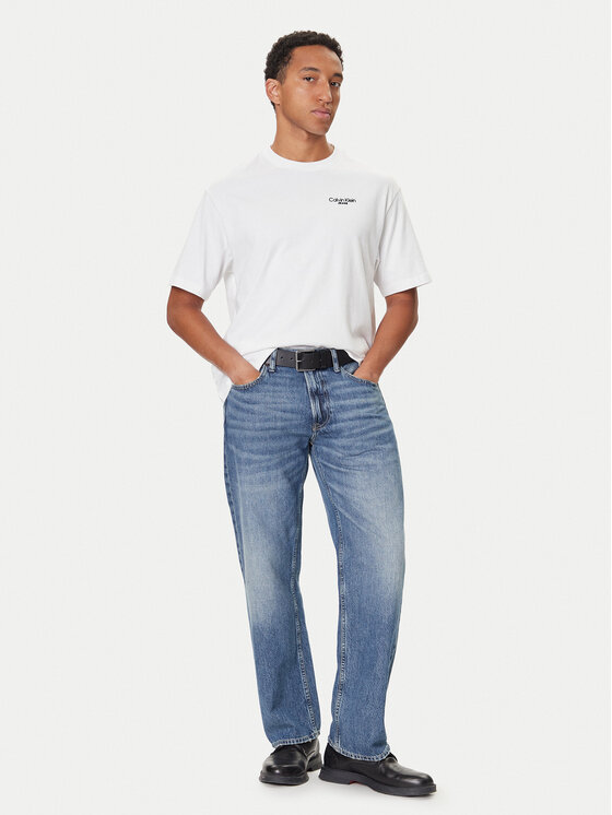 Calvin Klein Jeans Calvin Klein Jeans Tričko LV04RD825G Biela Regular Fit