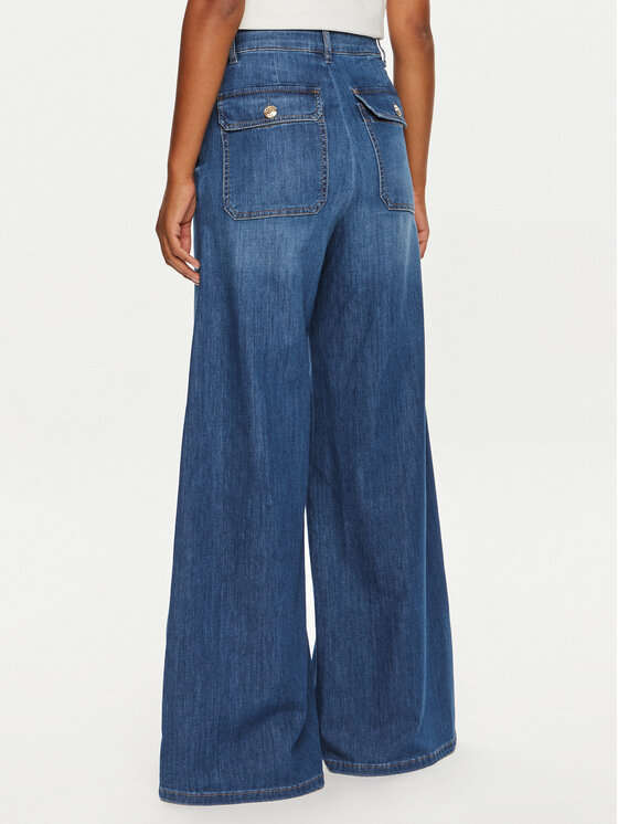 Marella Marella Džinsai 2423186014 Mėlyna Wide Leg