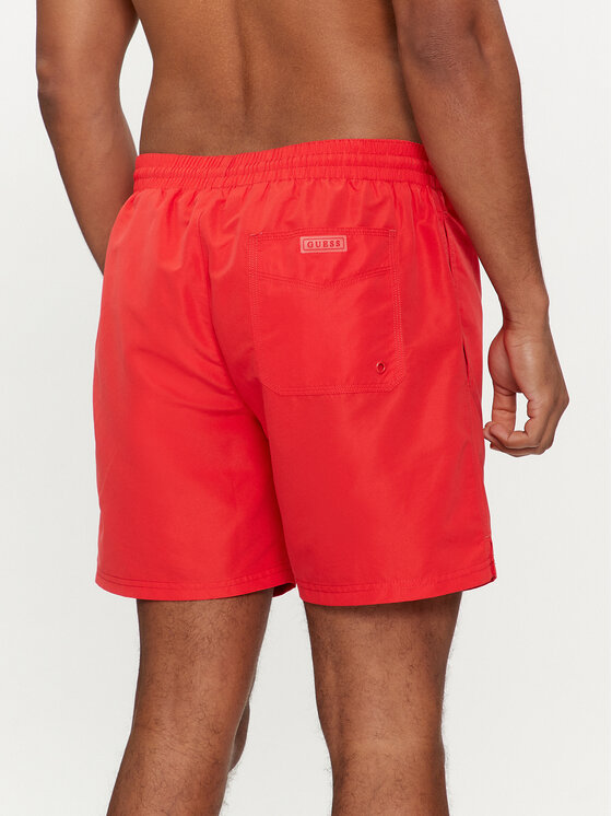 Guess Guess Plavecké šortky F4GT01 WG282 Červená Regular Fit