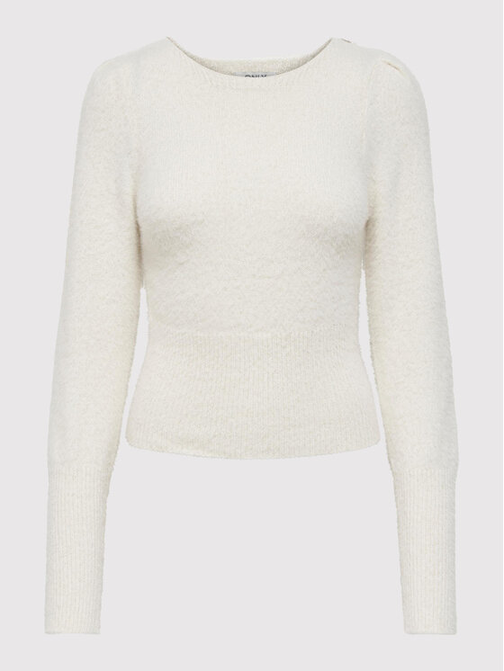 ONLY ONLY Maglione Lella 15260678 Bianco Slim Fit