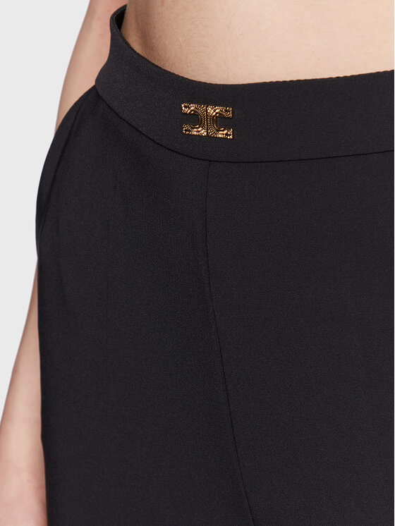 Elisabetta Franchi Elisabetta Franchi Riidest püksid PA-052-31E2-V260 Must Slim Fit