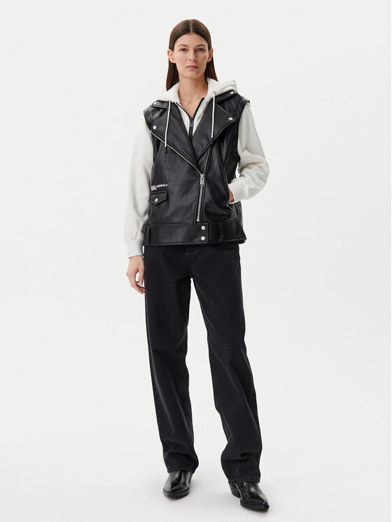 Karl Lagerfeld Jeans Karl Lagerfeld Jeans Μπουφάν μεταβατικό A1W15012 Μαύρο Regular Fit