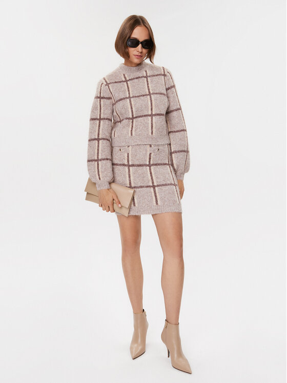 Guess Guess Džemper W3BR78 Z3BP0 Bež Regular Fit