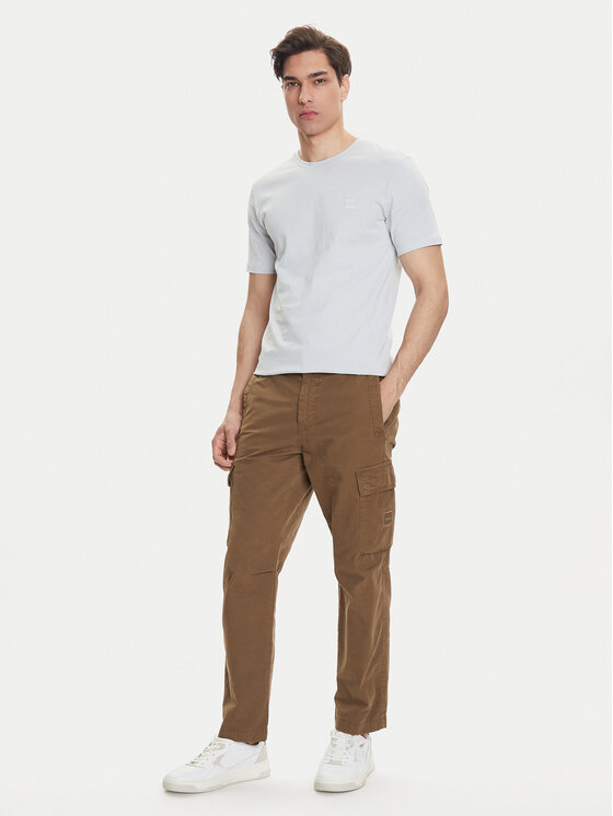BOSS BOSS Majica Tales 50508584 Siva Regular Fit