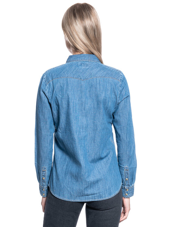 Wrangler Wrangler Camicia LS DENIM SHIRT Blu Regular Fit