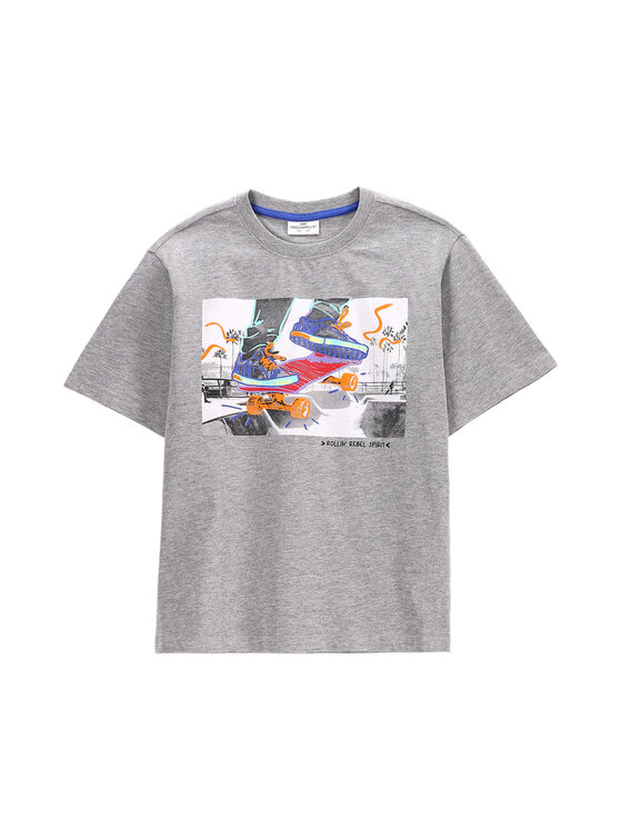 Coccodrillo T-Shirt WC5143206IBJ Szary Regular Fit