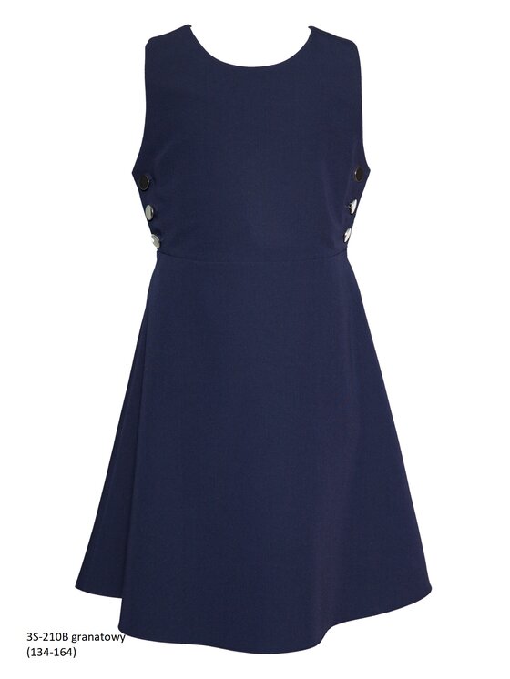 SLY SLY Sukienka 3S-210B Granatowy Comfortable Fit