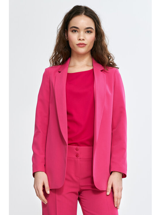 NIFE NIFE Marynarka Z77 Różowy Regular Fit