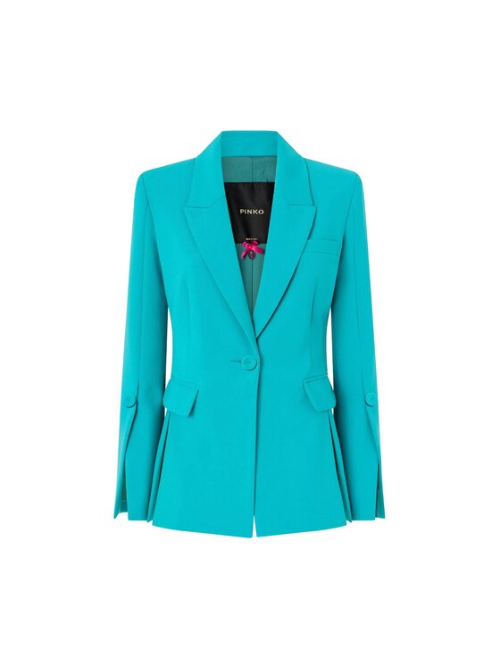 PINKO PINKO Marynarka CARCIOFO GIACCA CANVAS TECNICO Zielony Regular Fit