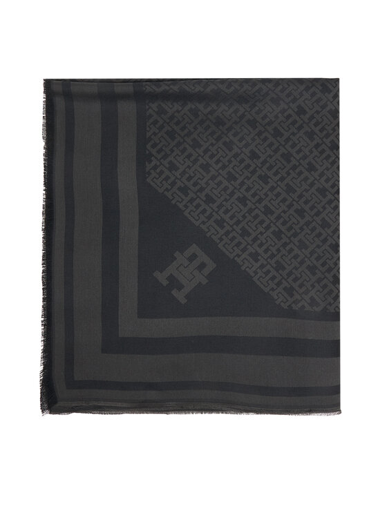 Tommy Hilfiger Tommy Hilfiger Fular Th Monogram Scarf AW0AW18273 Negru