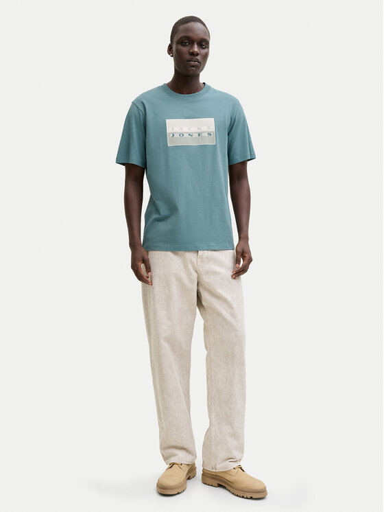 Jack & Jones Jack & Jones Тишърт Fusion 12289863 Зелен Regular Fit