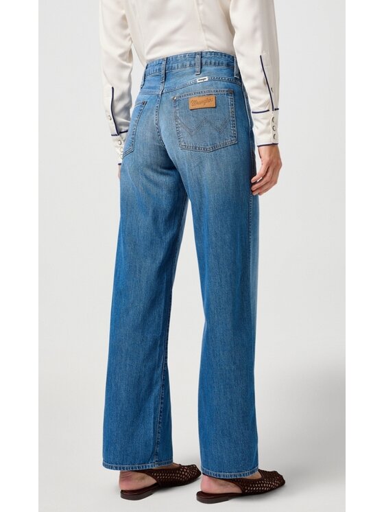 Wrangler Wrangler Jeansy World Wide 661 Niebieski Basic Fit