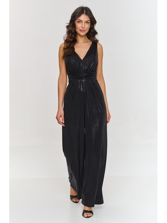 Makadamia Makadamia Kombinezon m885 Czarny Loose Fit