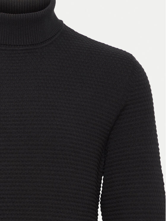 Blend Blend Rollkragenpullover 20717258 Schwarz Regular Fit