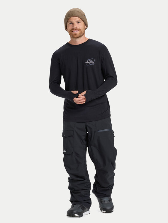 Quiksilver Quiksilver Longsleeve krekls Coastal Run EQYKT04400 Melns Regular Fit