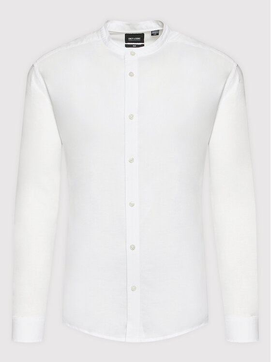 Only & Sons Only & Sons Košeľa Caiden 22019173 Biela Slim Fit