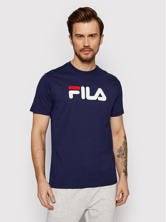 Fila Fila T-krekls Unisex Bellano FAU0067 Tumši zils Regular Fit