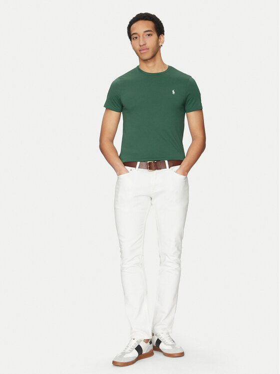 Polo Ralph Lauren Polo Ralph Lauren T-Shirt 710671438422 Zielony Slim Fit