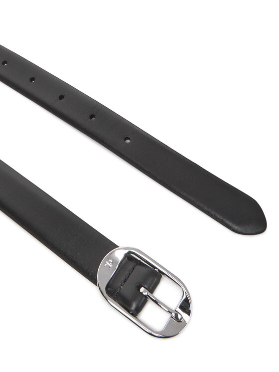 Calvin Klein Calvin Klein Ženski pas Forged Pin Belt 25Mm LV04K7014G Črna