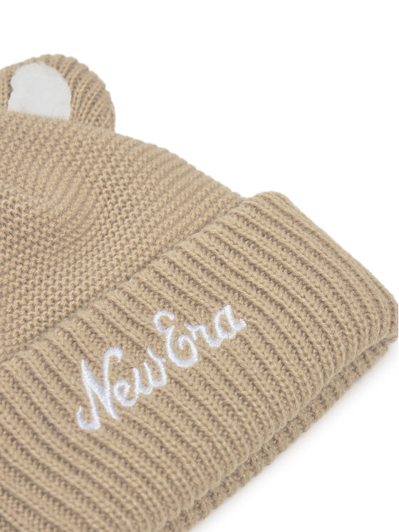 New Era New Era Kapa Teddy Bear Ears Cuff Knit Beanie 60580793 Bež