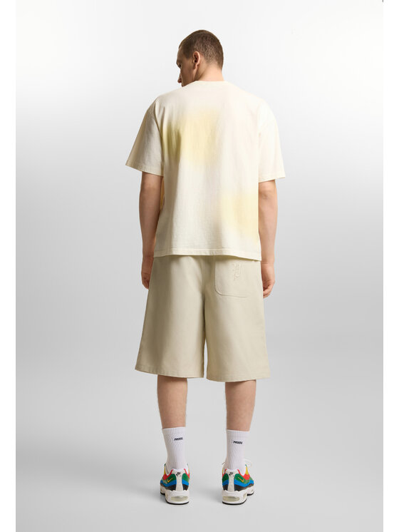 PROSTO. PROSTO. Szorty sportowe Reverse Beżowy Baggy Fit