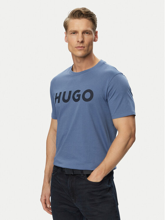 HUGO HUGO T-shirt Dulivio 50467556 Plava Regular Fit