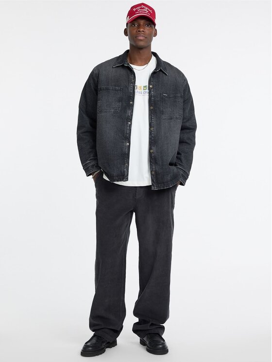 Guess Jeans Guess Jeans Bunda pro přechodné období 179910 Černá Classic Fit