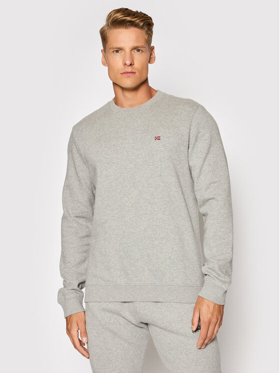 Napapijri Mikina Balis Crew NP0A4FQW Sivá Regular Fit