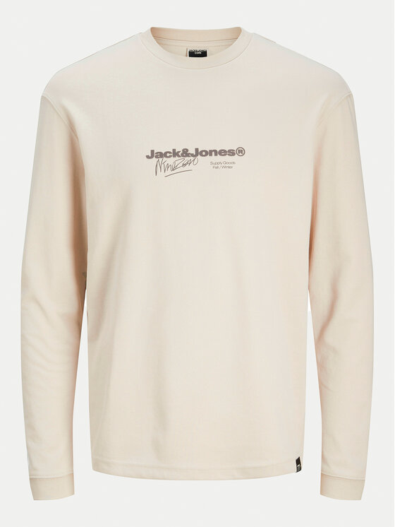 Jack&Jones Jack&Jones Marškinėliai ilgomis rankovėmis Charlie 12265426 Smėlio Regular Fit