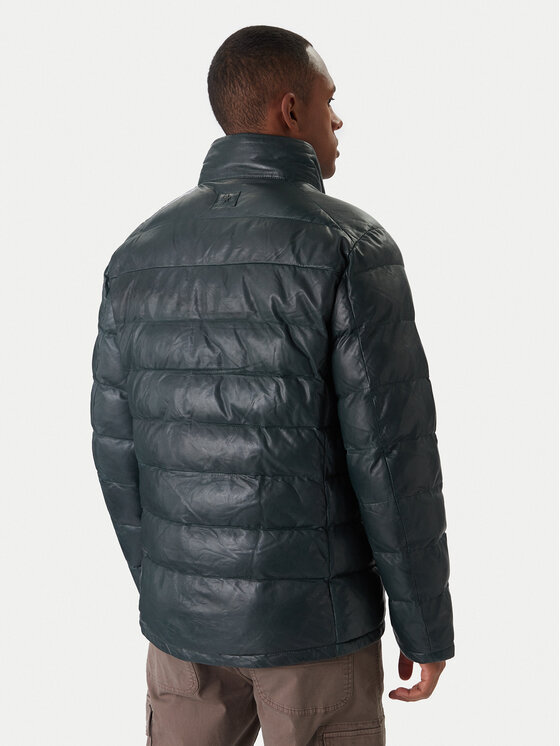 Milestone Milestone Kurtka skórzana Ms Article 531019 21360 Szary Regular Fit