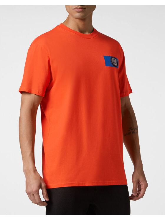 Plein Sport Plein Sport T-Shirt 3371 Pomarańczowy Regular Fit