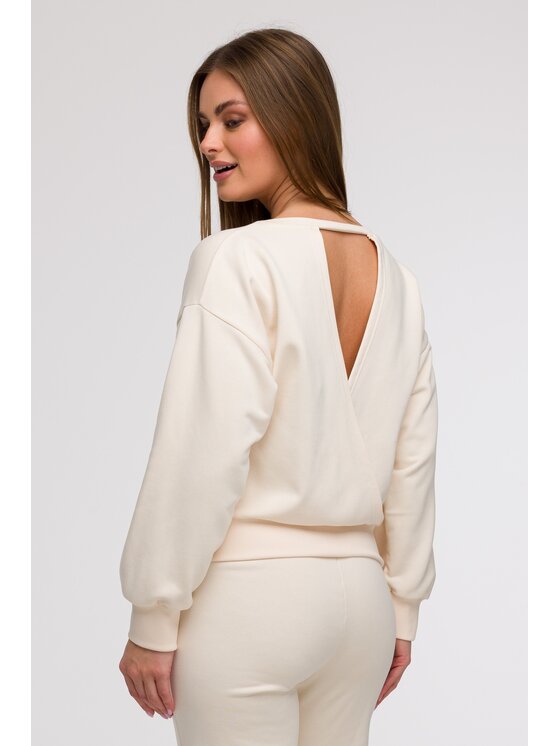 BeWear BeWear Bluza B293 Kremowy Comfortable Fit