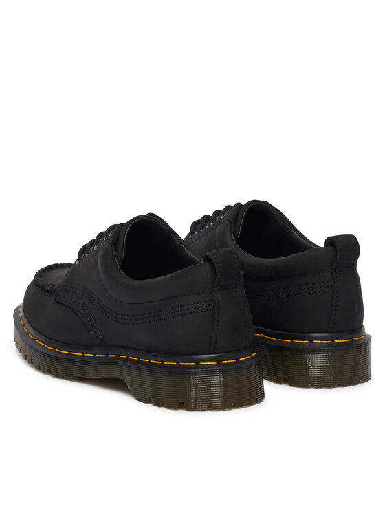 Dr. Martens Dr. Martens Półbuty Lowell 4 Eye Crazy Horse Leather Moc DM43679001 Czarny