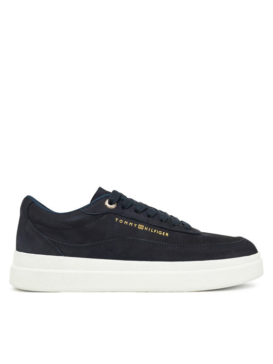 Tommy Hilfiger Tommy Hilfiger Laisvalaikio batai Modern Court Sneaker Nubuck FW0FW08462 Tamsiai mėlyna