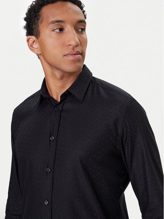 BOSS BOSS Särk C-Liam 50550657 Must Regular Fit