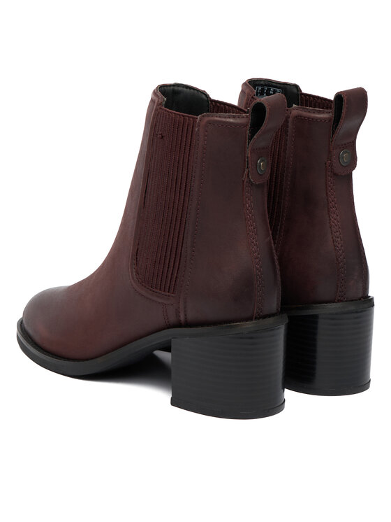 Clarks Clarks Īsie zābaki Chamberly Top 26182864 Bordo