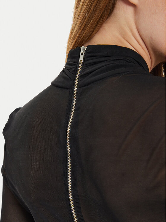 BARDOT BARDOT Μπλουζάκι Aliyah 55001TB2 Μαύρο Slim Fit