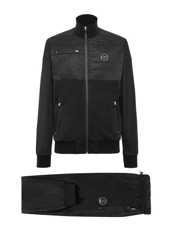 Plein Sport Plein Sport Completo top e pantaloni 1927 Nero Regular Fit