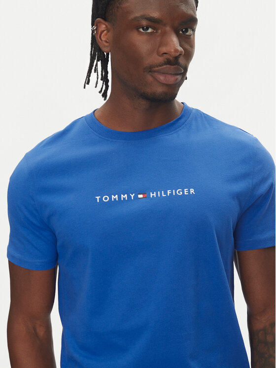 Tommy Hilfiger Tommy Hilfiger T-krekls UM0UM03525 Zils Regular Fit