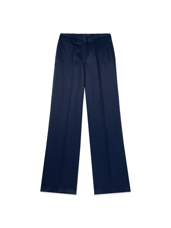 Oltre Oltre Spodnie materiałowe P07LR009762N034 Niebieski Baggy Fit