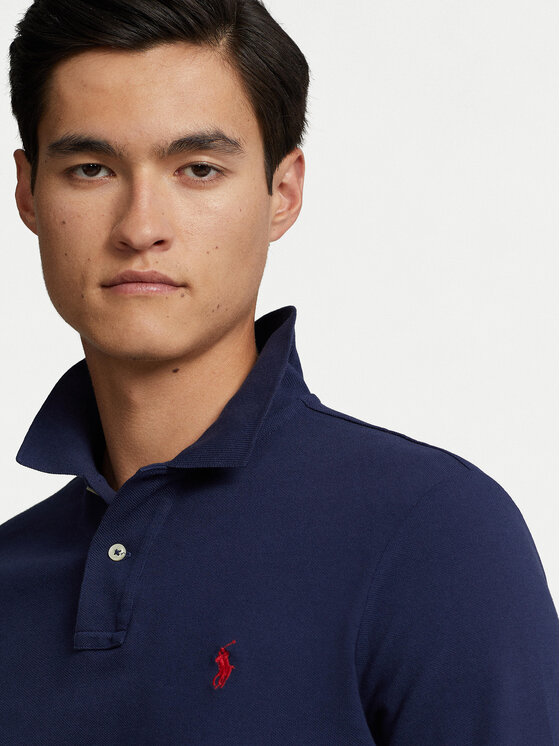 Polo Ralph Lauren Polo Ralph Lauren Pólóing 710680790046 Sötétkék Custom Slim Fit