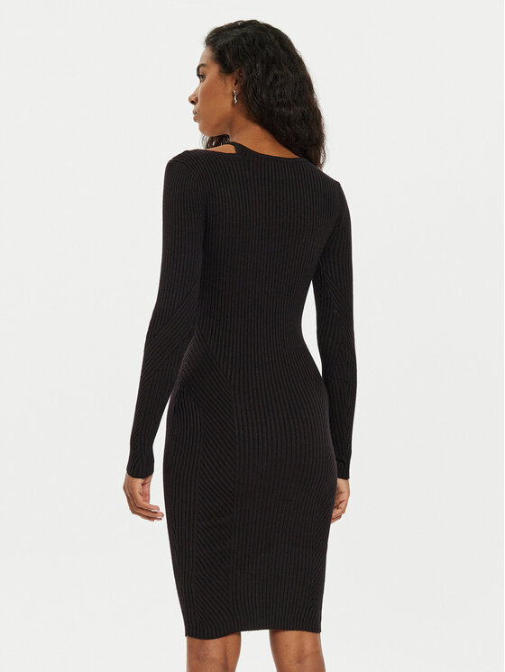 Guess Guess Strickkleid Vanessa W4BK24 Z3I22 Schwarz Regular Fit