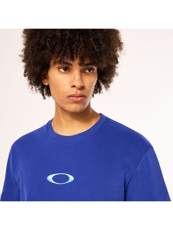Oakley Oakley T-Shirt FOA405444 Niebieski Regular Fit
